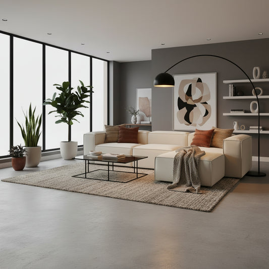 Alpha Modular 3 Seater + Stool