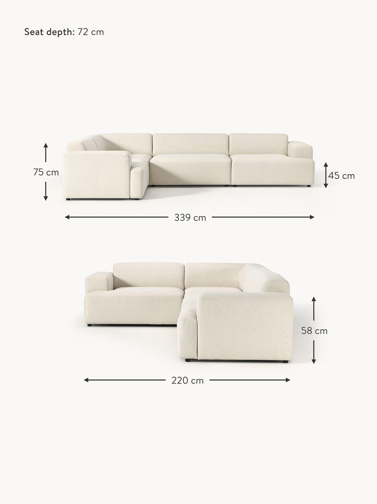 LOLA 4 Seat Corner Sofa