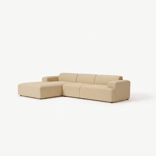 LOLA 4 Seat Extended Chaise Sofa