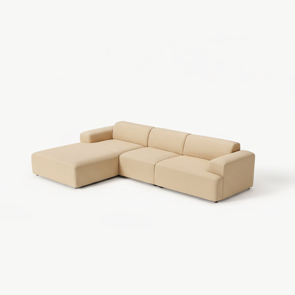 LOLA 4 Seat Extended Chaise Sofa
