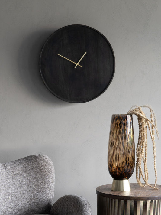 MANO Mango Wood Bowl Wall Clock