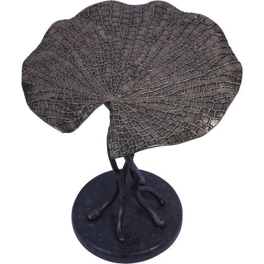 Lily Pad Leaf Side Table in Cast Aluminium