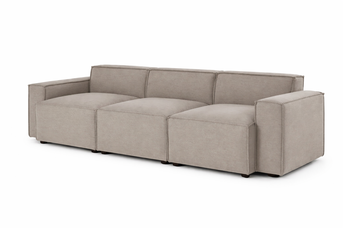 spacious modular sofa with wide seating and minimalist design