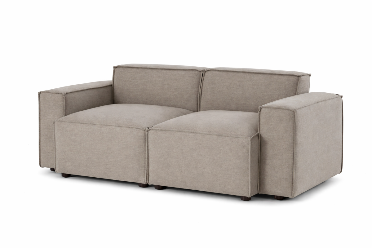 luxury medium sofa with soft cushions and contemporary style