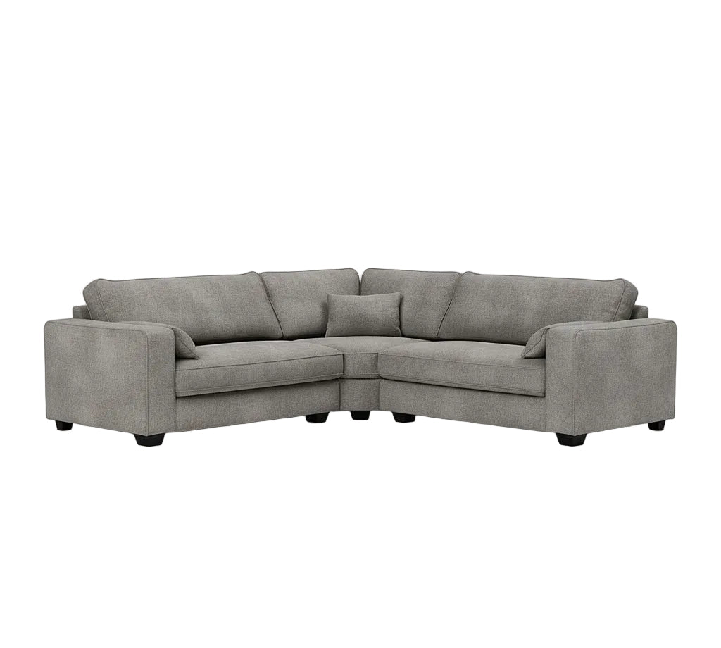 spacious double corner design with clean lines and cosy cushioning