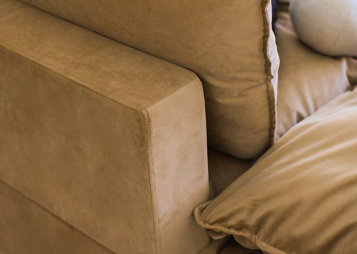 wide 2 seater sofa with generous proportions and plush seating