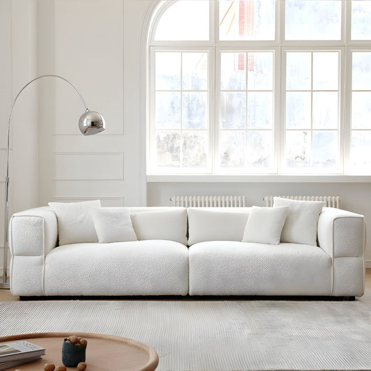 Romeo 2 seater sofa with deep cosy seating and minimalist modern style