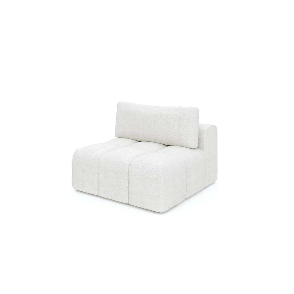 Sienna modular single large seat with deep cushioning and modern minimalist design