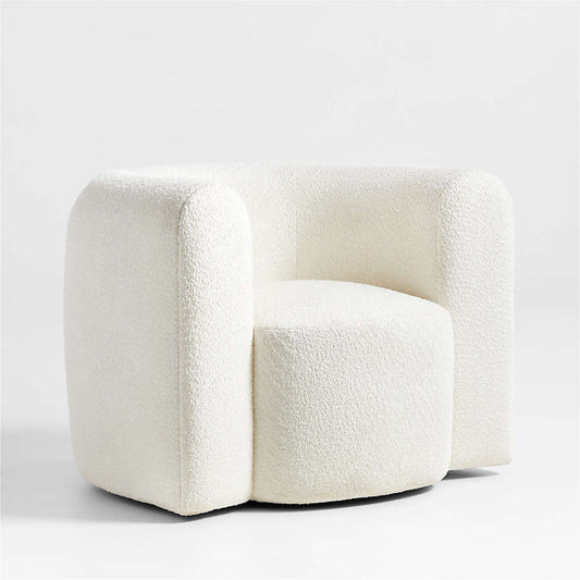 Snug swivel chair in modern living room setting