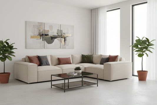 modern corner sofa with clean lines and deep seating