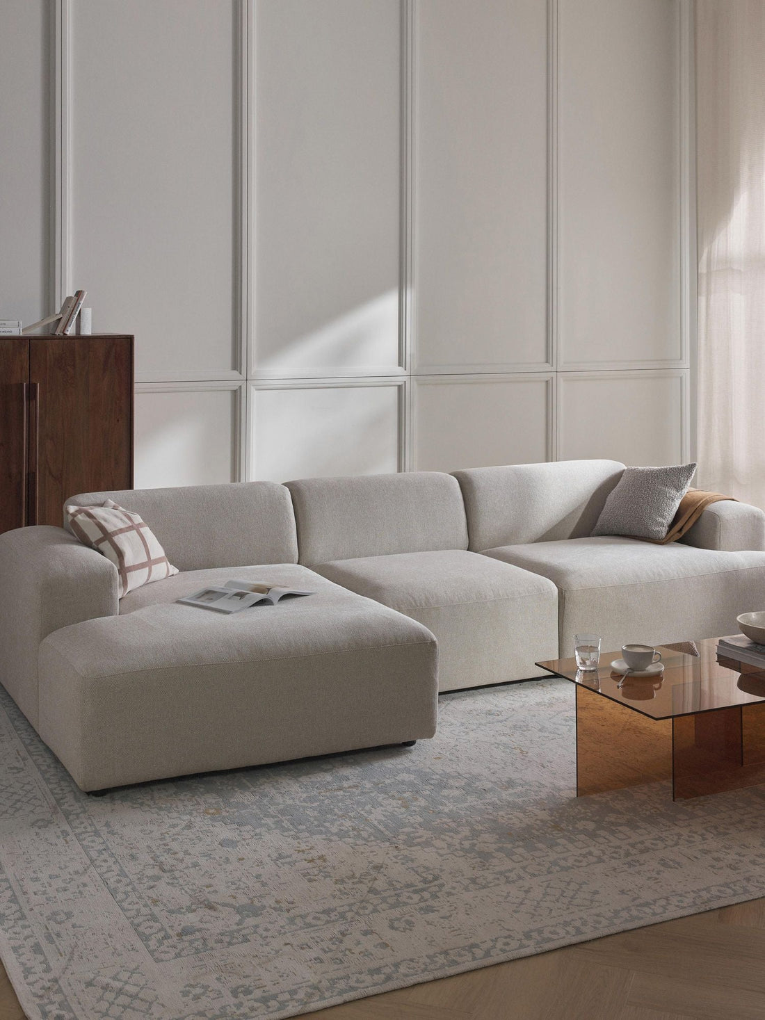 three seater with a chaise