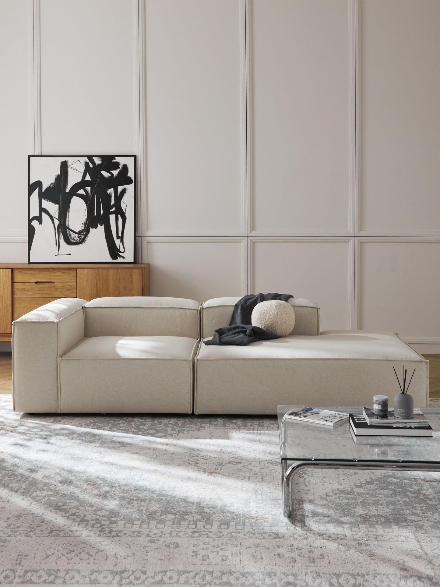 Alpha Corner Module + Ottoman