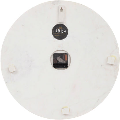 Onda Brass Inlay And Marble Wall Clock