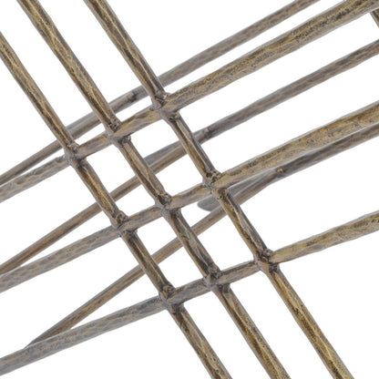 NORA White Marble And Antique Gold Console Table