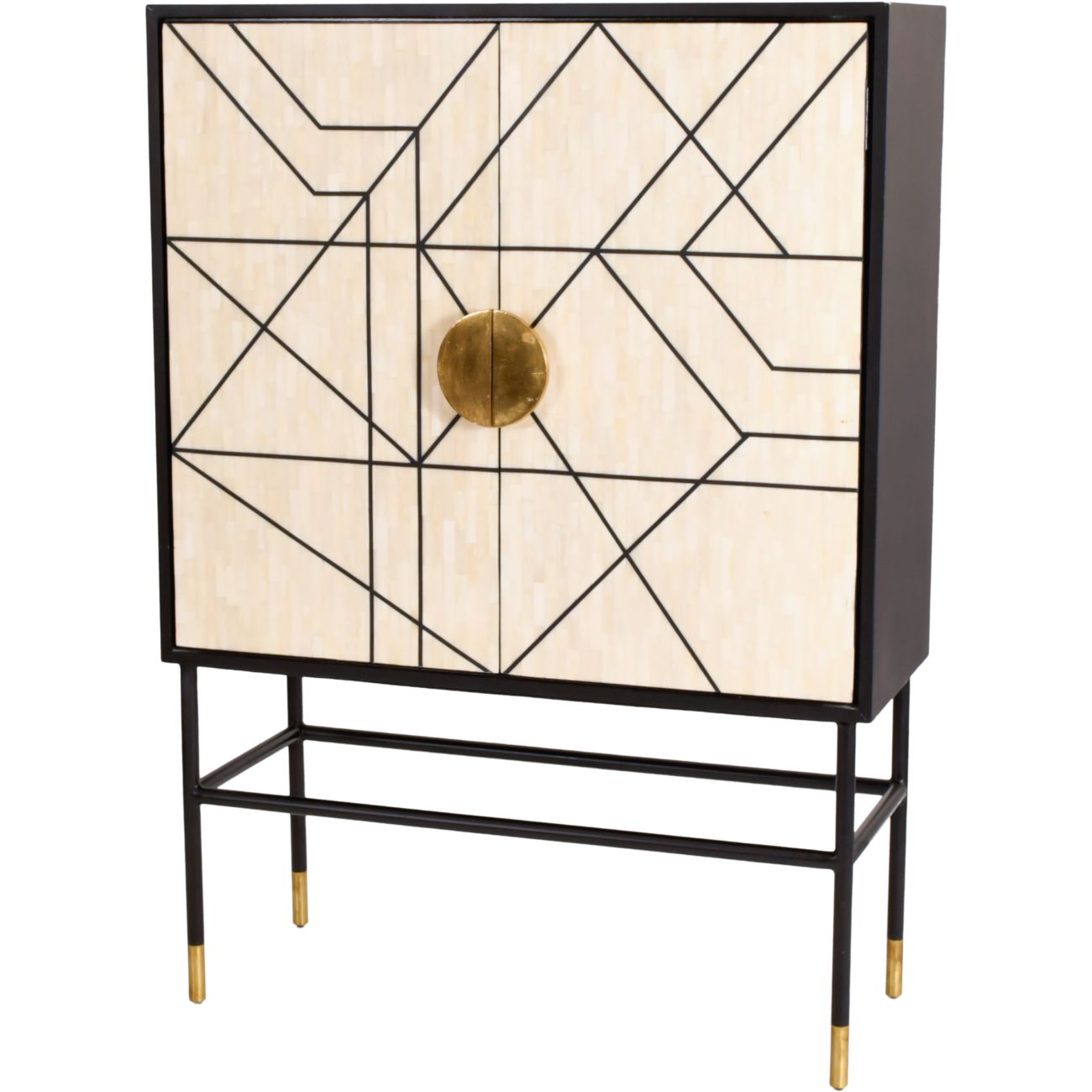 VELORA Bone Bar Cabinet