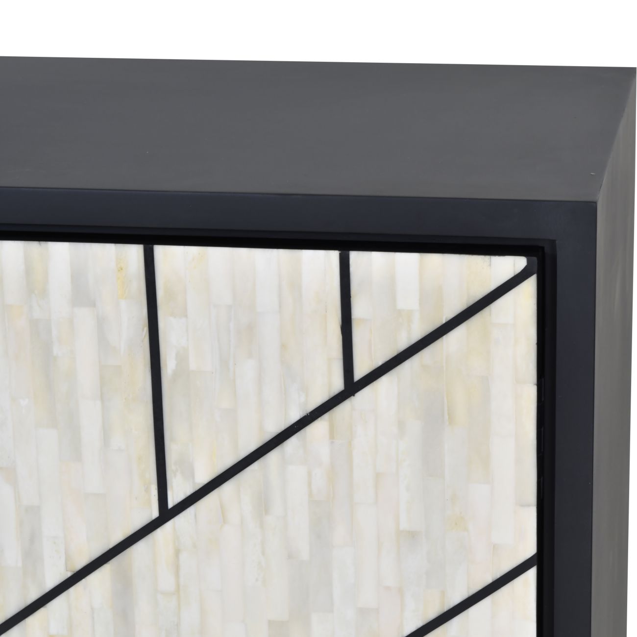 Milano Abstract 3 Door Cabinet with Bone Inlay