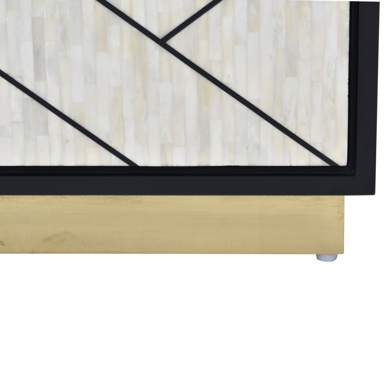 Milano Abstract 3 Door Cabinet with Bone Inlay