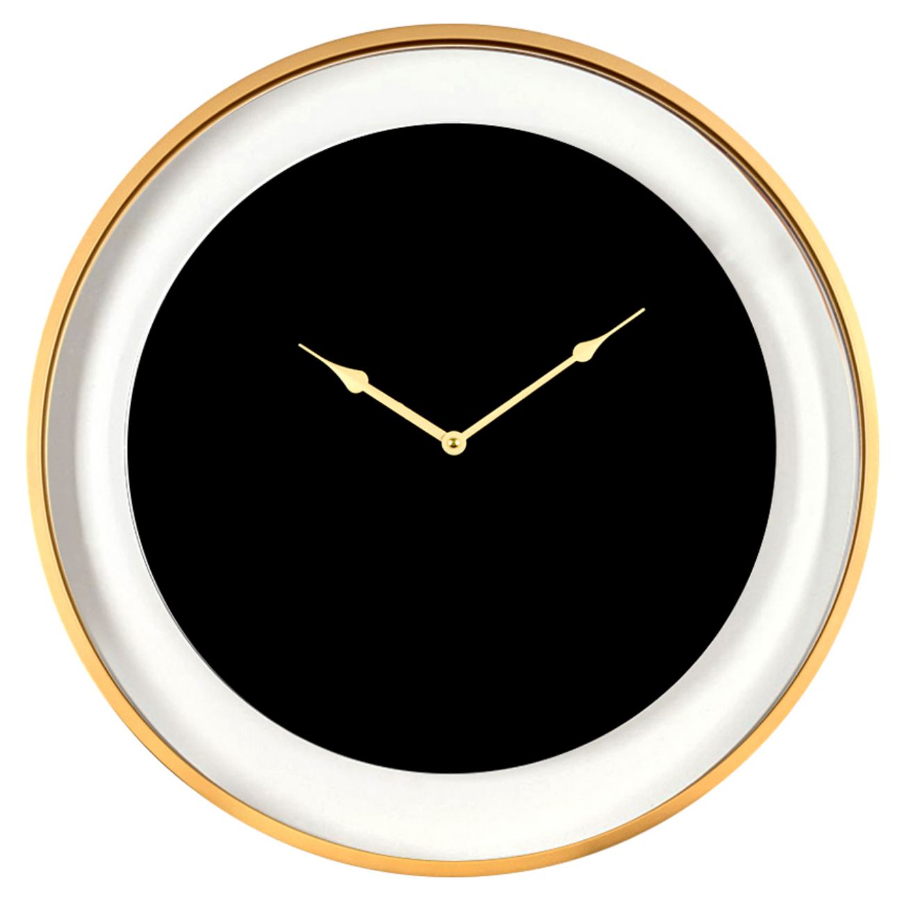 CYRO Black Round Wall Clock 60cm