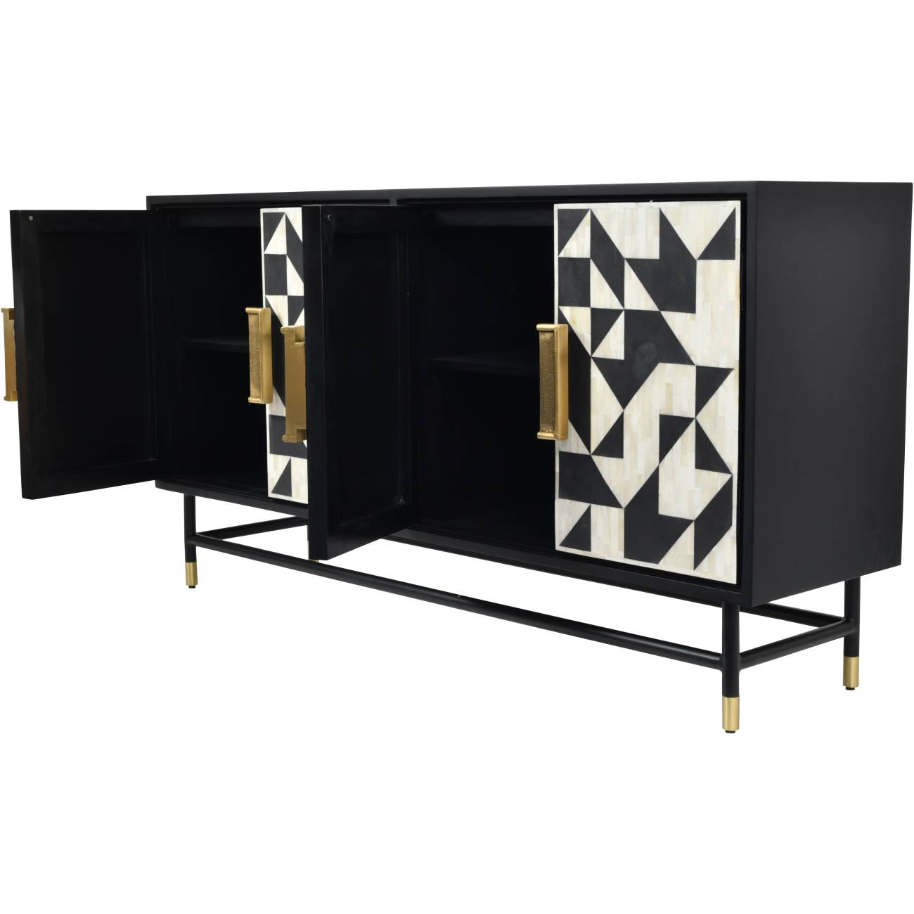 DANTI Bone Inlay Four Door Buffet Cabinet