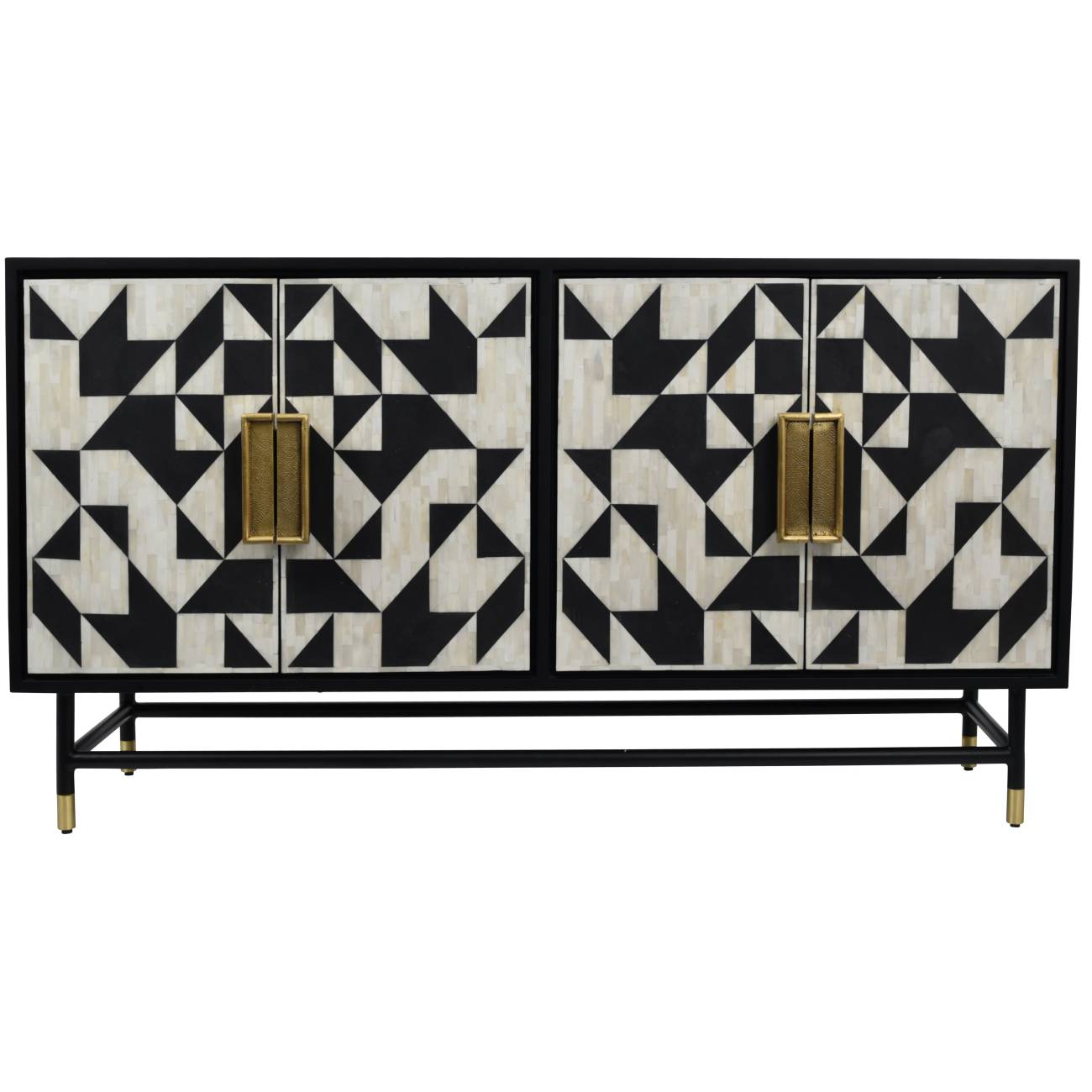DANTI Bone Inlay Four Door Buffet Cabinet