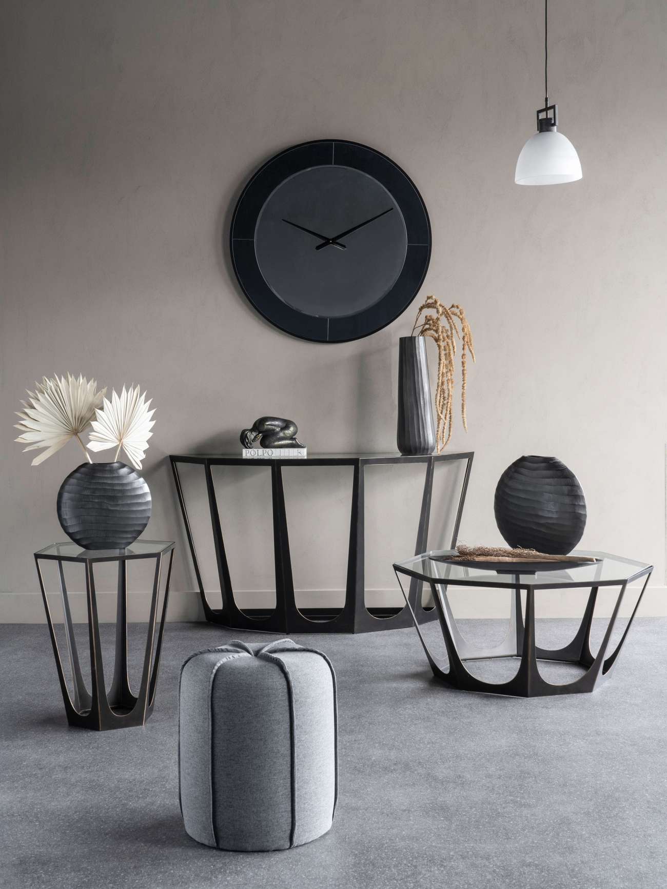 CYRO Two Tone Mirrored Round Clock