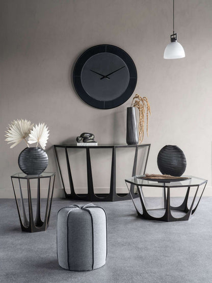 CYRO Two Tone Mirrored Round Clock