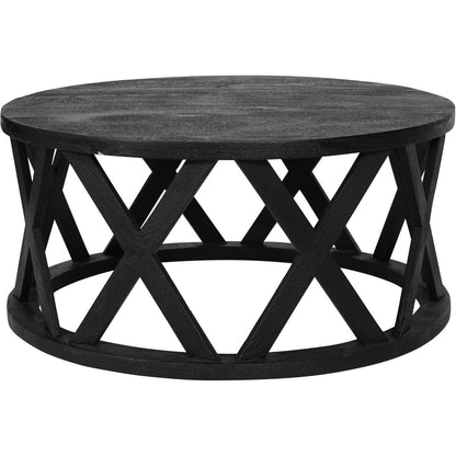 SOLU Solid Wooden Coffee Table in Black