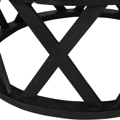 SOLU Solid Wooden Coffee Table in Black