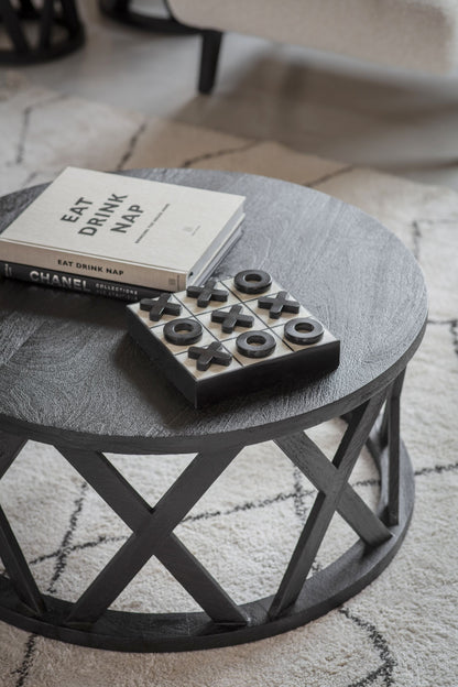 SOLU Solid Wooden Coffee Table in Black