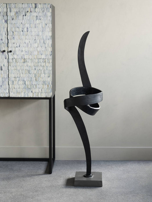 Taro Textured Brass Aluminium Abstract Sculpture
