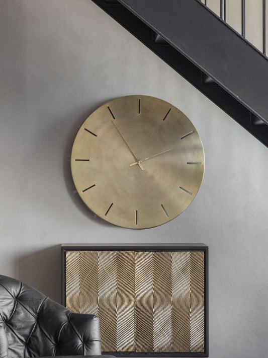 SIRA Gold Metal Wall Clock 76cm