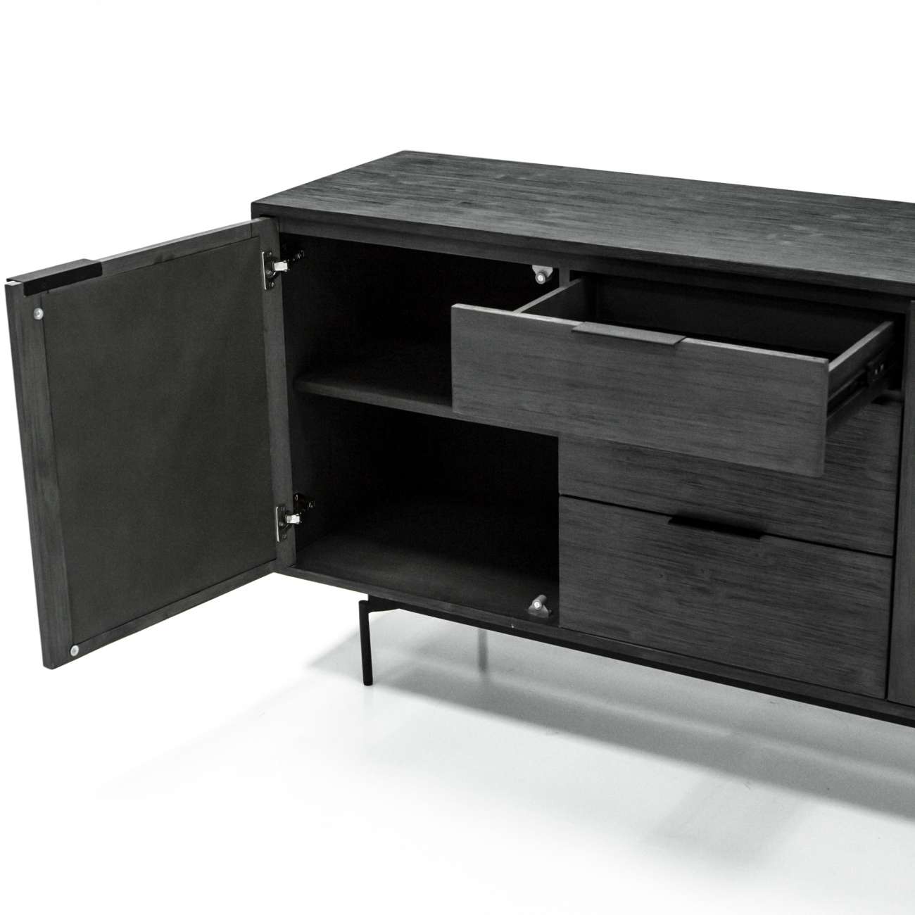 Tivani Black Acacia Buffet Cabinet