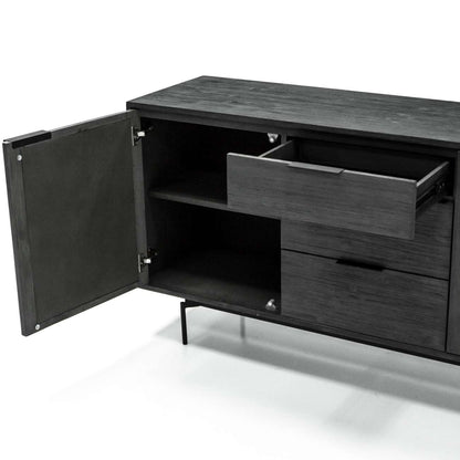 Tivani Black Acacia Buffet Cabinet