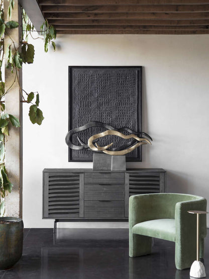 Tivani Black Acacia Buffet Cabinet
