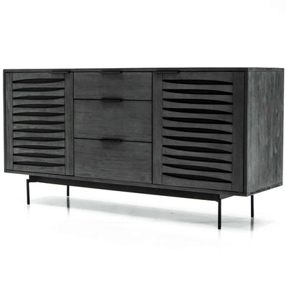 Tivani Black Acacia Buffet Cabinet