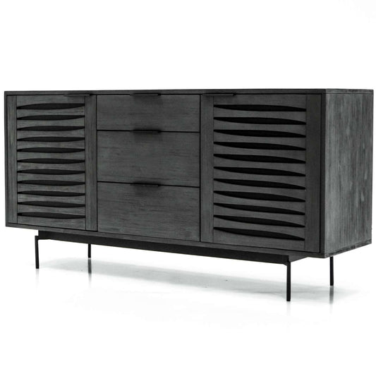 Tivani Black Acacia Buffet Cabinet