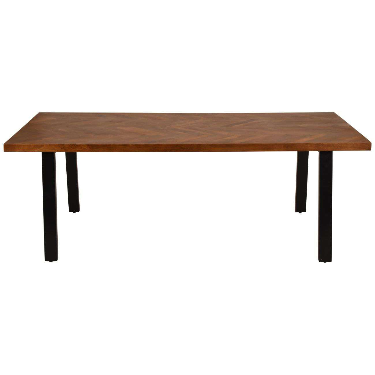 Theron Herringbone Wooden Dining Table