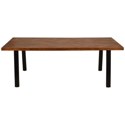 Theron Herringbone Wooden Dining Table