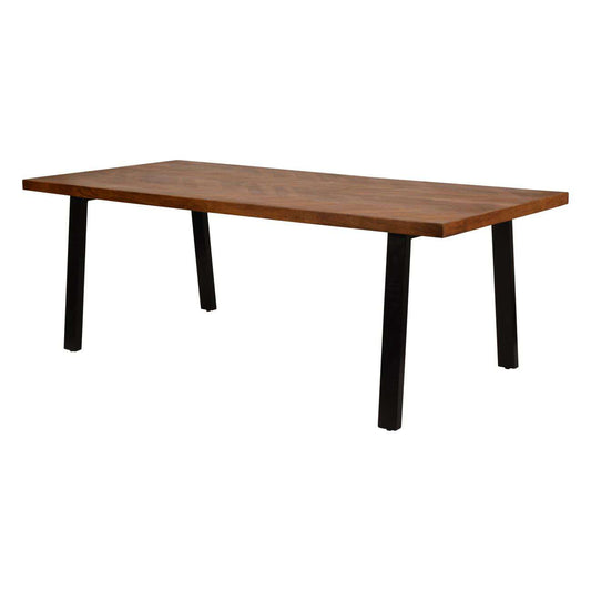 Theron Herringbone Wooden Dining Table