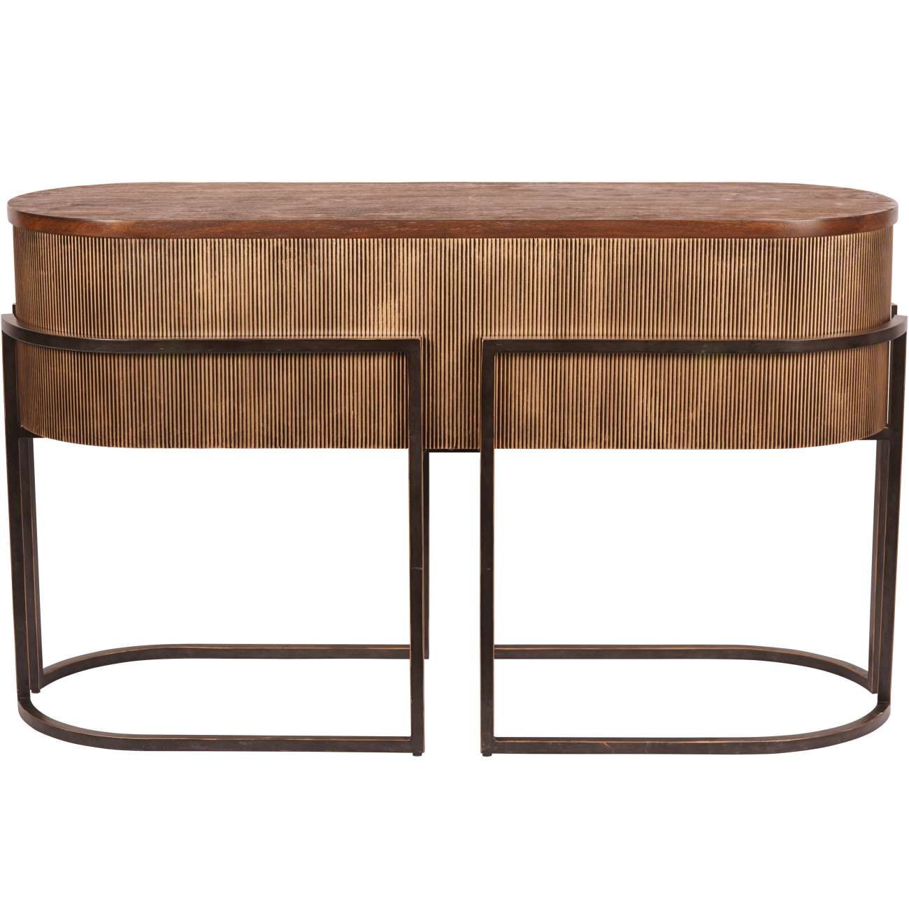 Strata Corrugated Gold Console
