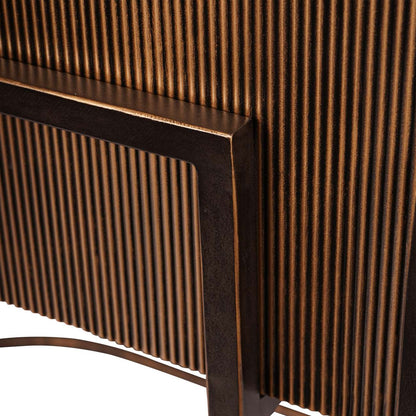 Strata Corrugated Gold Console