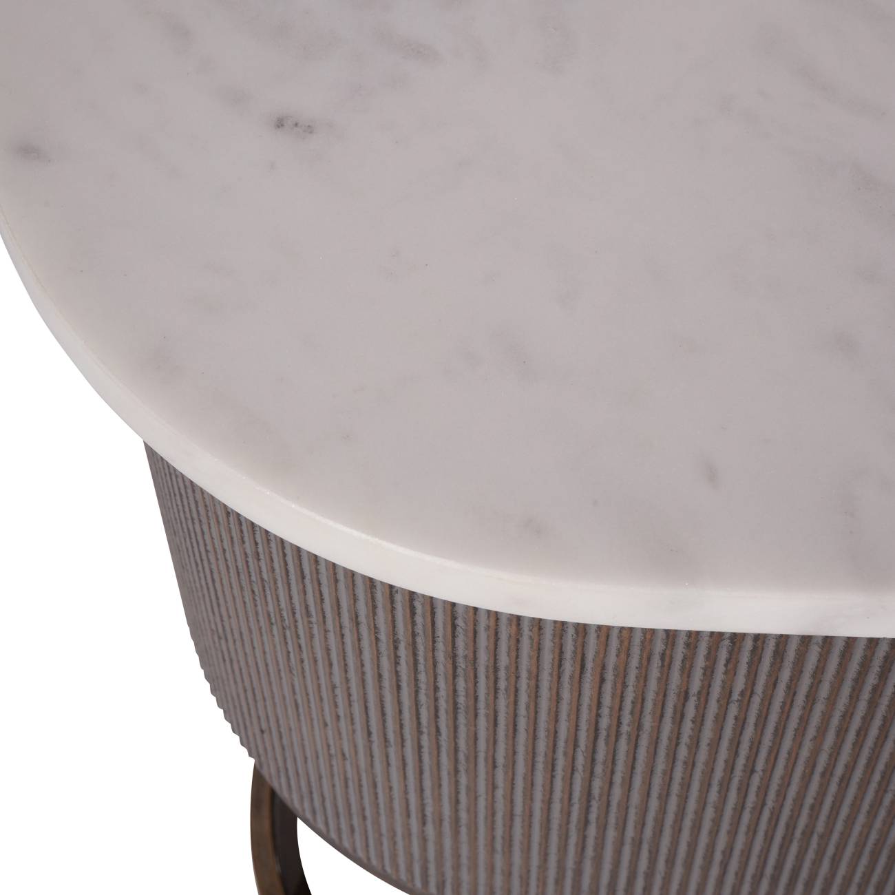 Serafina Aged Gold Console With Shelf