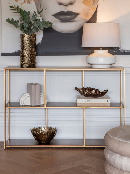 Ashcroft Console Table Brushed Champagne