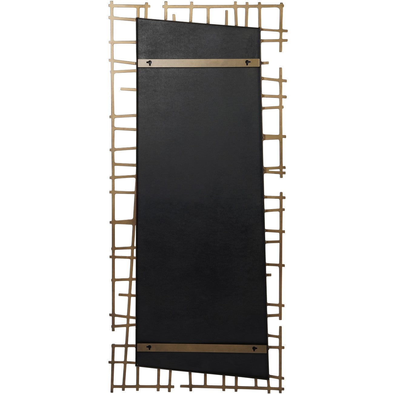 Leonardo Wall Decor Mirror Brass Finish