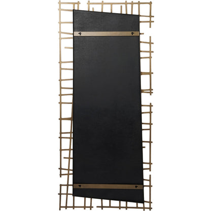 Leonardo Wall Decor Mirror Brass Finish