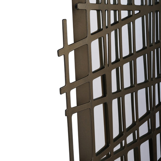 Leonardo Wall Decor Mirror Brass Finish