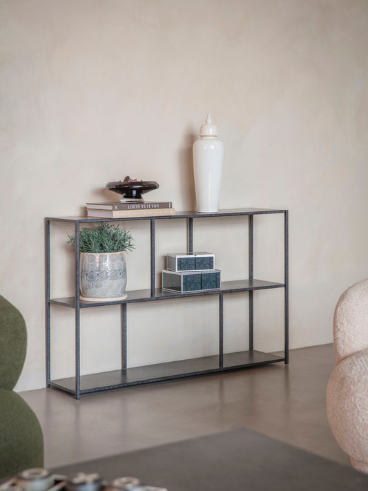 Ashcroft Console Table Mottled Black