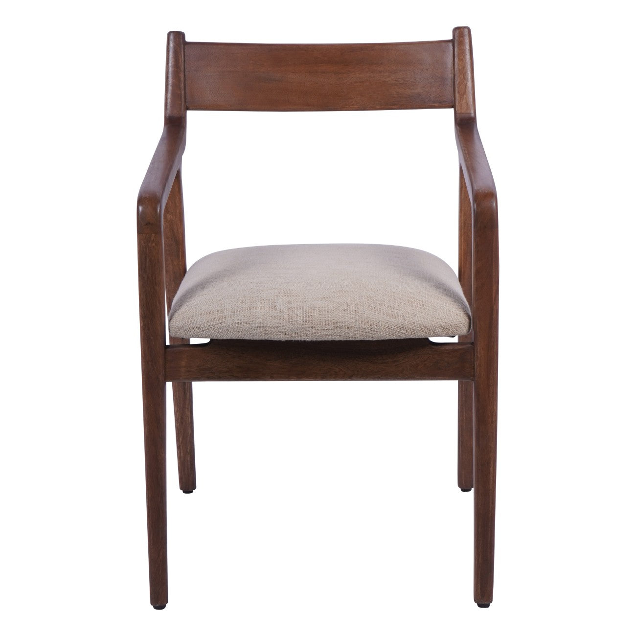 Tava Wooden Upholstered Dining Chair (Beige)