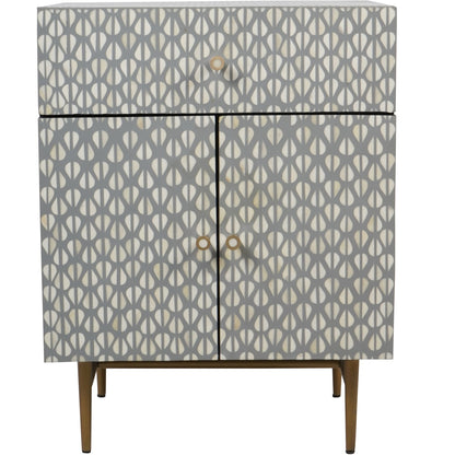 VERNO Bone Inlay 2 Door Cabinet