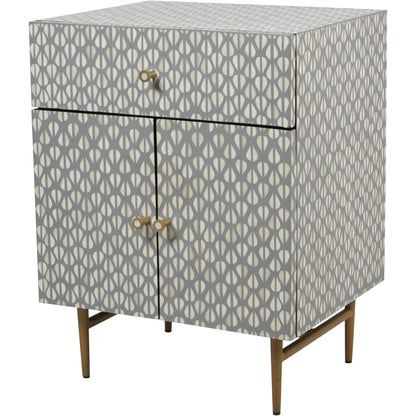 VERNO Bone Inlay 2 Door Cabinet